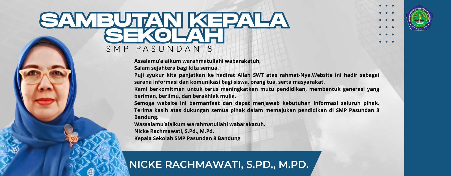 Sambutan Kepala Sekolah
